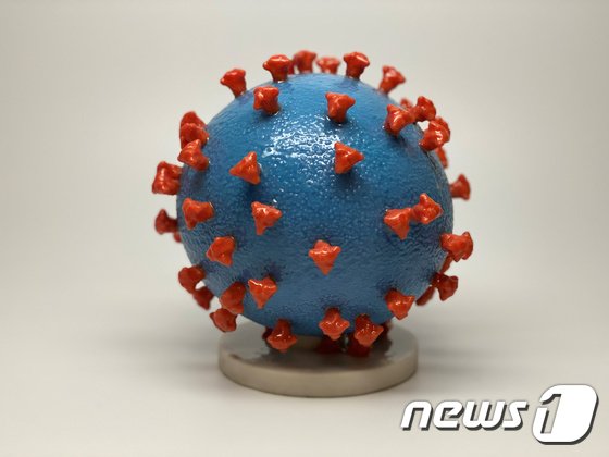 코로나19 바이러스 3D 이미지(출처:뉴스1)