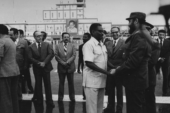 네투 대통령의 쿠바 방문 당시